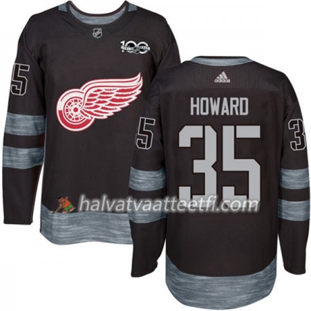 Miesten NHL Detroit Red Wings Pelipaita Jimmy Howard 35 1917-2017 100th Anniversary Adidas Musta Authentic Miesten NHL Detroit Red Wings Pelipaita Jimmy Howard 35 1917-2017 100th Anniversary Adidas Musta Authentic